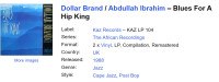 Dollar Brand / Abdullah Ibrahim – Blues For A Hip King