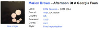 Marion Brown – Afternoon Of A Georgia Faun