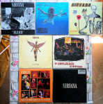 NIRVANA VSEH 7 ALBUMOV *ORIGINALNA PRVA IZDAJA* 1ST PRESSINGS! 9 PLOŠČ