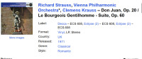 Richard Strauss - Don Juan, Op. 20 / Le Bourgeois Gentilhomme