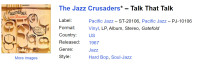 The Jazz Crusaders – Talk That Talk – Vinyl (Gatefold, LP, Album, Ster