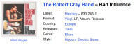 The Robert Cray Band – Bad Influence