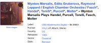 Wynton Marsalis Plays Handel, Purcell, Torelli, Fasch, Molter