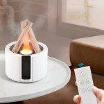 LED Vlažilec zraka z Daljincem - Imitacija Ognja