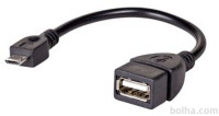 Adapter Akyga USB/microUSB, 15cm