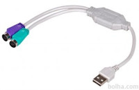 Adapter Akyga USB/PS/2