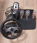 Logitech g25,prestavna ročica in pedala