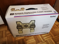 Saitek Cessna rudder pedals in yoke