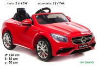 Otroški avto na akumulator Mercedes S63 12V, EVA gume