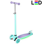 Skiro za otroke z lučkami vijoličen