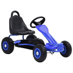 vidaXL Gokart na Pedale s Pnevmatikami Modre Barve