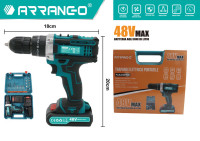 Arrango Akumulatorski Vrtalnik / Vijačnik Komplet Kovček - 2 Akumulato