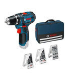BOSCH GSR 12V-15 Akumulatorski vrtalni vijačnik v torbi