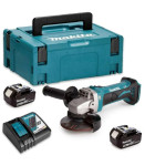 MAKITA DGA452RTJ Akumulatorski kotni brusilnik 18V, 115mm, SET