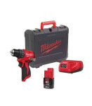 MILWAUKEE M12 BLDDRC-201C Akumulatorski vrtalnik vijačnik, 1x 2.0Ah