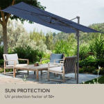 Blumfeldt Saint-Tropez, viseči senčnik s 3-osnim vrtenjem, 360°