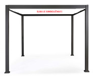 Kovinsko ogrodje za paviljon - brez strehe