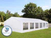 Paviljon profesionalni 12x6m bela s stranicami PE 350g/m2
