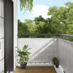 vidaXL Balkonsko platno svetlo sivo 90x400 cm 100 % poliester oxford