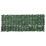 vidaXL Balkonsko platno s temno zelenim listjem 200x75 cm