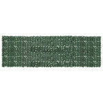 vidaXL Balkonsko platno s temno zelenim listjem 500x150 cm
