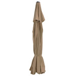 vidaXL Nadomestna tkanina za zunanji senčnik taupe 515 cm