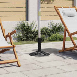 vidaXL Stojalo za senčnik črno 40x40x32 cm lito železo