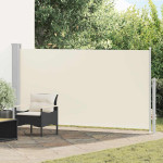 vidaXL Stranska tenda za teraso 160x300 cm krem barve