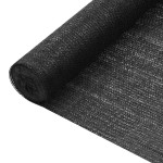 vidaXL Zaščitna mreža črna 2x25 m HDPE 75 g/m²