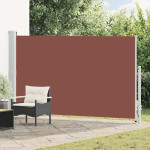 vidaXL Zložljiva stranska tenda za teraso 180x300 cm rjava