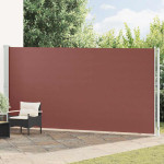 vidaXL Zložljiva stranska tenda za teraso 200x614 cm rjava