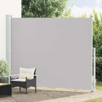 vidaXL Zložljiva stranska tenda za teraso 220x300 cm siva