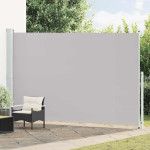 vidaXL Zložljiva stranska tenda za teraso 220x500 cm siva