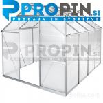 Rastlinjak, topla greda - 250x185x195cm