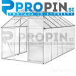 Rastlinjak, topla greda - 375x185x195cm