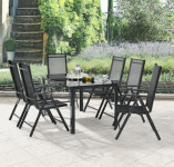 ALU vrtni komplet MILANO - 7 delni - SIVA ali TEMNO SIVA - z dostavo