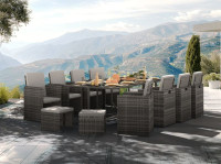 Komplet vrtnega pohištva Pariz z zaščitnim pregrinjalom - Z DOSTAVO