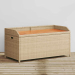 vidaXL Klop s prostorom za shranjevanje bež 100x50x52 cm