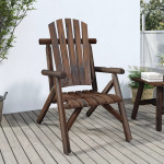 vidaXL Vrtni stol 68x86x103 cm trden smrekov les