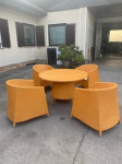 Zunanja garnitura pvc- miza, stoli