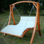 LUX Hollywood vrtna gugalnica ARUBA - BEIGE, RJAVA, ZELENA BREZ STREHE