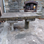 Plošča za kamnito vrtno mizo