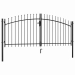 vidaXL Dvokrilna ograja Woerden s kopjem na vrhu 299,5 x 149,5 cm