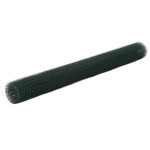 vidaXL Žična mreža za ograjo jeklo s PVC oblogo 10x1,5 m zelena