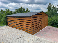 KOVINSKA GARAŽA 6 × 6 m – 36 m²! Svetli zlati hrast