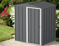 Kovinska vrtna hiška-uta-lopa 1,99 m² - 1,62m x 1,23m - TEMNO SIVA