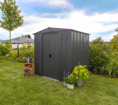 Kovinska vrtna hiška-uta-lopa 2,9 m² - 1,51m x 1,95m - TEMNO SIVA