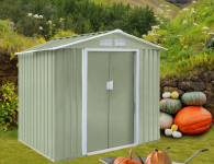 ​Vrtna kovinska hiška/uta za orodje S100 XL SVETLO ZELENA - 2,7 m²