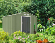 ​Vrtna kovinska hiška/uta za orodje S200 XXL SVETLO ZELENA - 5,2 m²