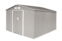 ​Vrtna kovinska hiška/uta za orodje S300 XXXL SVETLO SIVA - 8,8 m²